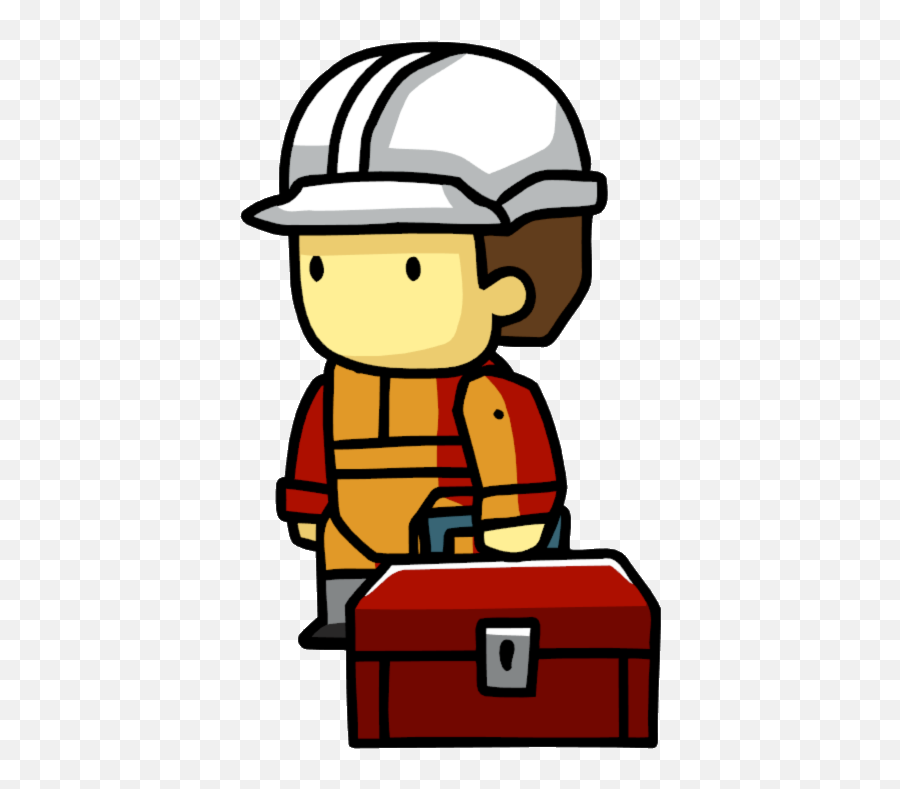 Png Scribblenauts Wiki Fandom - Male And Female Engineer Cartoon Png,Worker  Png - free transparent png images 