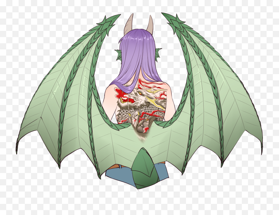 Dragon Monster Girl Encyclopedia Image 2246956 - Zerochan Monster Girl Dragon Back Png,Dragon Wings Png