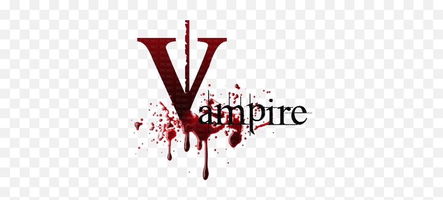 Vampire Text Blood - Sang Picmix Logo Png Text Vampire,Vampire Logo