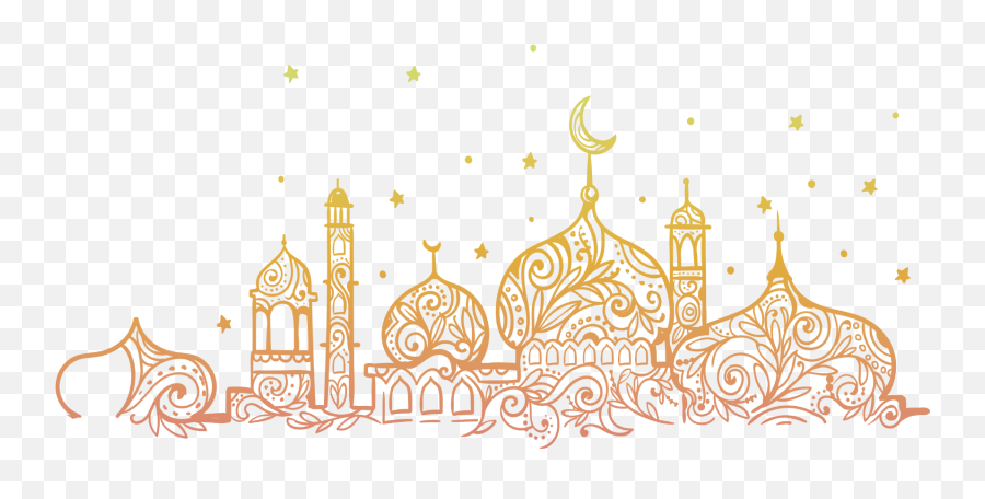 Mosque Png Images Clipart Vector Free Download - Eidul Adha 2020 In Bangladesh,Line Design Png