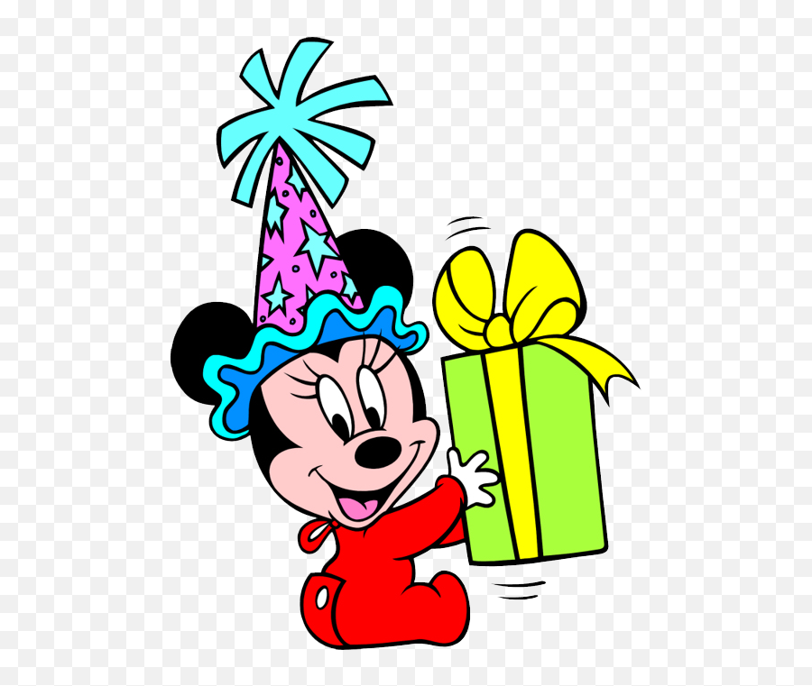 Clip Art And Disney Animated Gifs - Happy Birthday Greeting Card Baby Png,Mickey Mouse Birthday Png