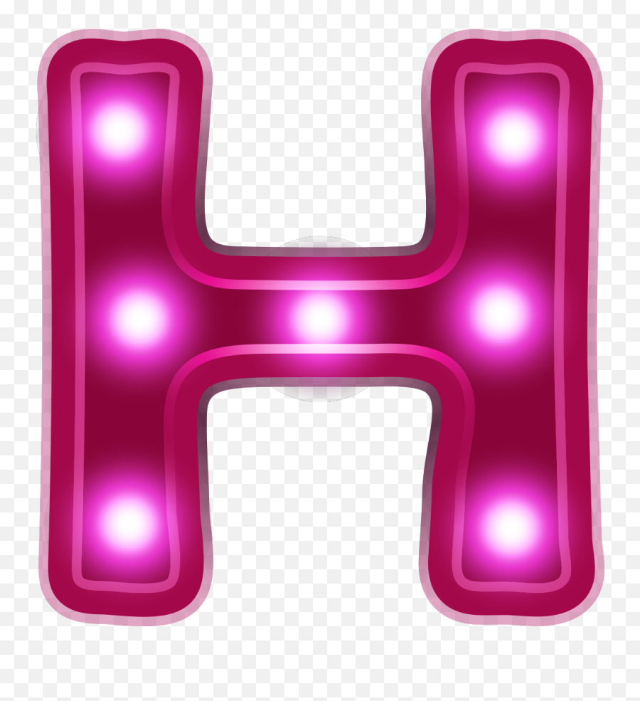 Letter H Png Clip Art Black And White - Neon Lights Analogue Players In A Digital,Neon Light Png