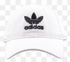 Adidas Trefoil Cap Whiteblack - Caps Holypopstorecom Baseball Cap Png,Baseball Cap Png
