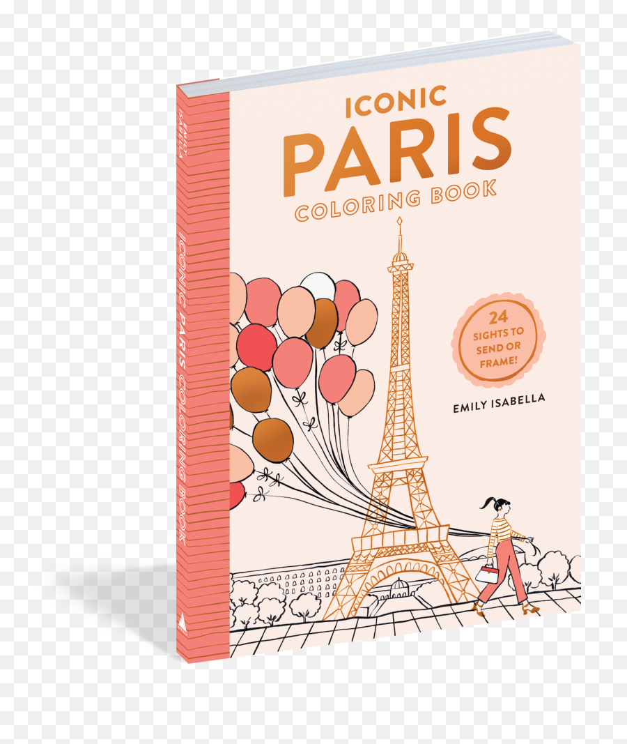 Iconic Paris Coloring Book - Paris Colouring Book Png,Coloring Book Png