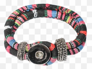 Pastel Rainbow Colored Fabric Bracelet - Bracelet Png,Pastel Rainbow Png