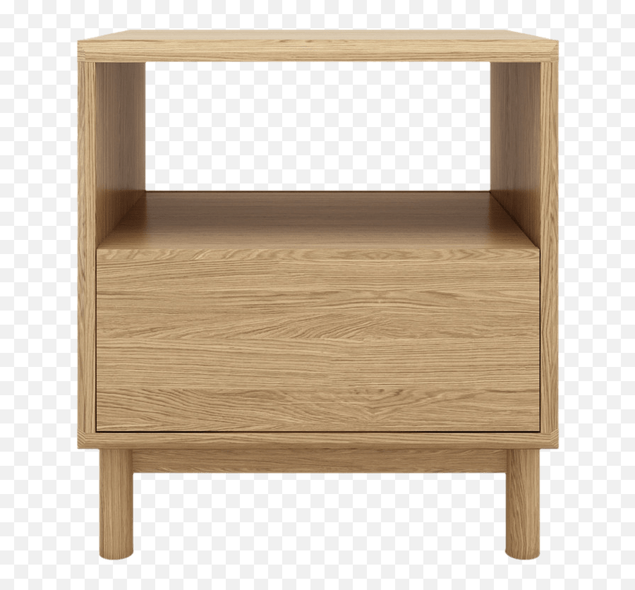 Buy Cato Bedside Table One Drawer - Modern Bedside Table Png,Side Table Png