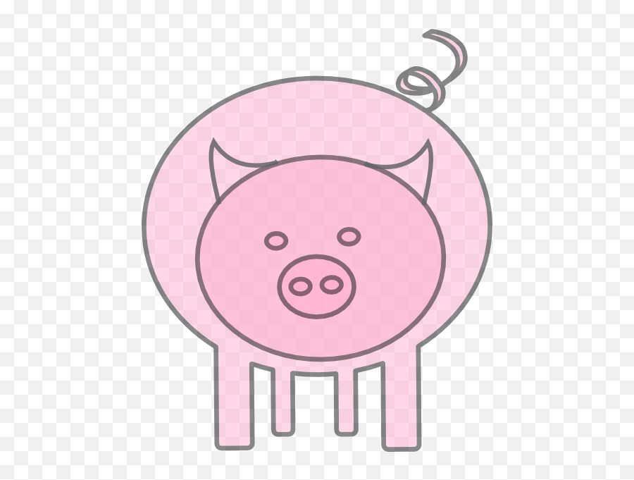 Download Hd Pig Clipart Face Pencil And In Color - Pig Pig Clip Art Png,Pig Clipart Png
