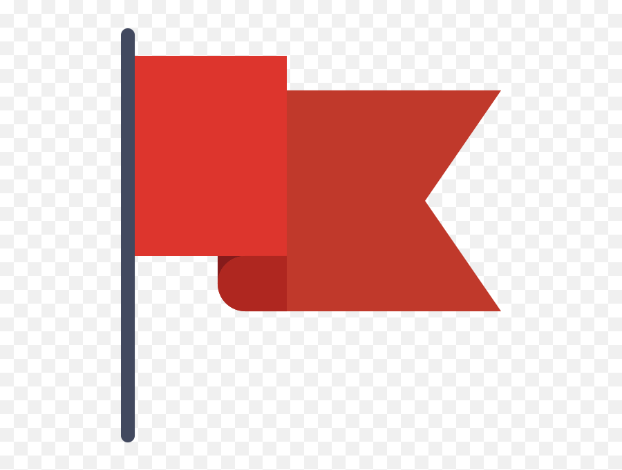 Download Hd Red Flag - Red Flag Flat Icon Png,Red Flag Png