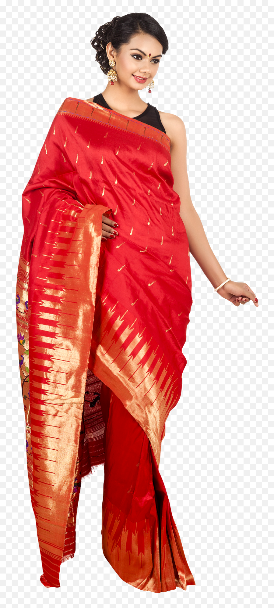 Saree Model Png - Transparent Saree Png,Fashion Model Png