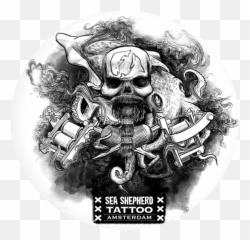 Sea Shepherd Global - T Shirt Sea Shepherd Tattoo Png,Tatoos Png