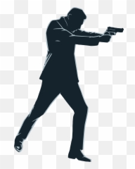Pistol Clipart - 0 Silhouette Shot At Getdrawings Shooting Man Png Transparent