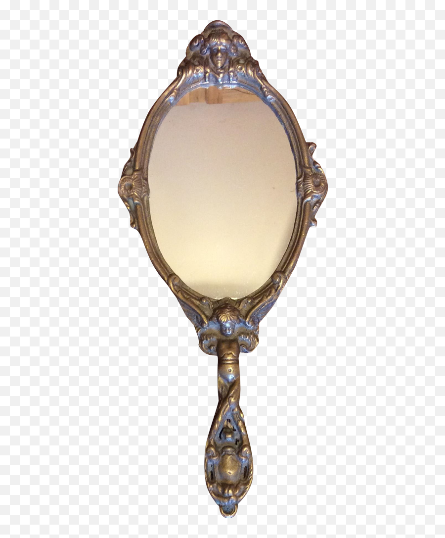 Download New Antique Hand Mirror - Transparent Vintage Hand Mirror Png,Hand Mirror Png