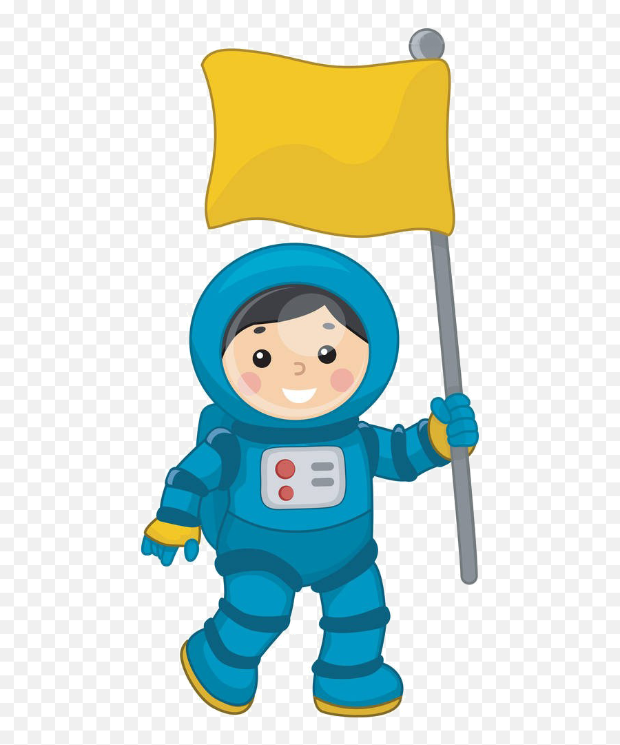 Download Space Suit Clip Art - Clipart Flag Astronaut Cartoon Png,Space Clipart Png