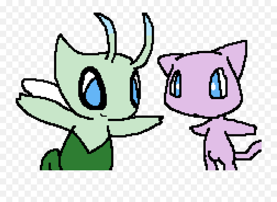 Pixilart - Mew And Celebi By Cirnoglaceon Fictional Character Png,Celebi Png