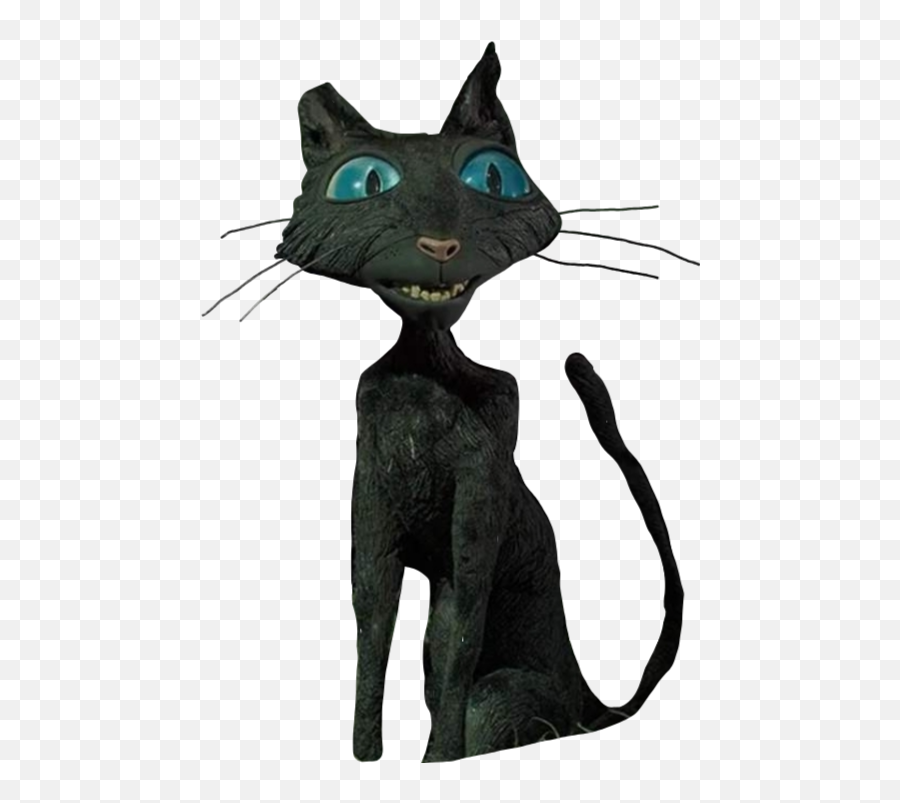 Coraline Cat Sticker By S - Pookyszn Soft Png,Black Cat Transparent Background