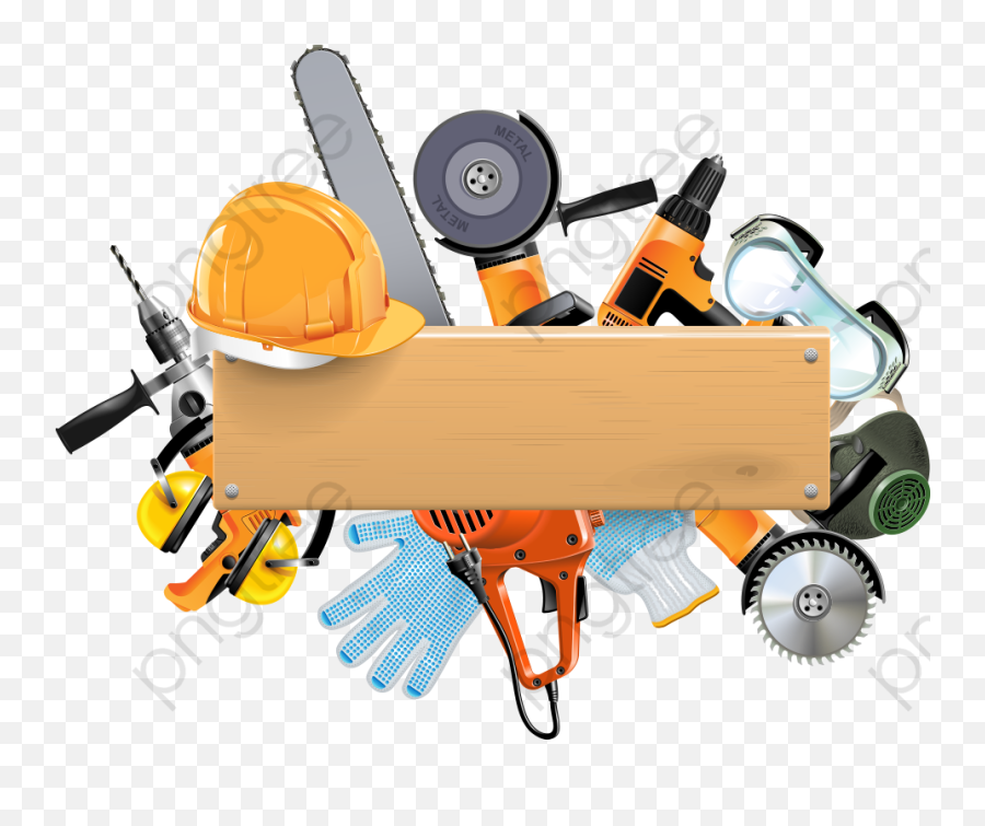 Transparent Vector Construction Tools - Png Images Construction Tools Png,Construction Tools Png