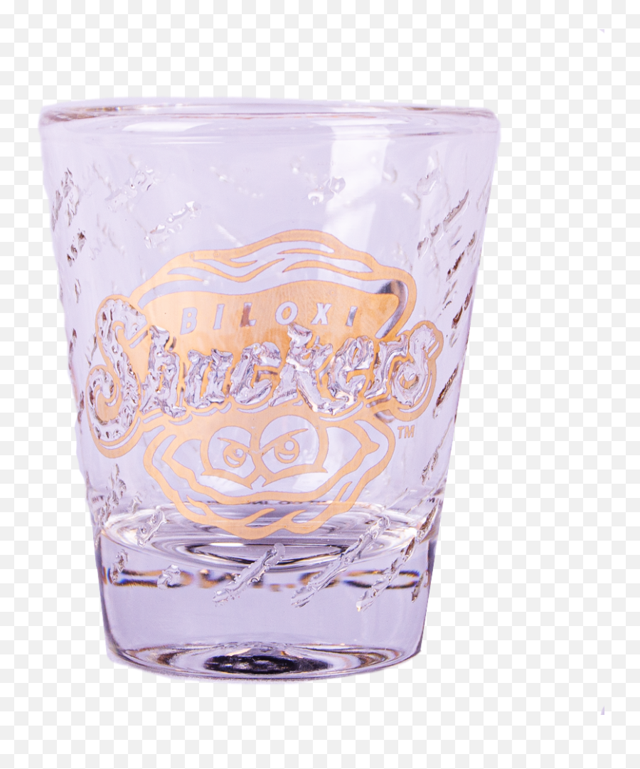 Biloxi Shuckers Drinkware - Gold Ice Shot Glass Pint Glass Png,Shot Glass Png