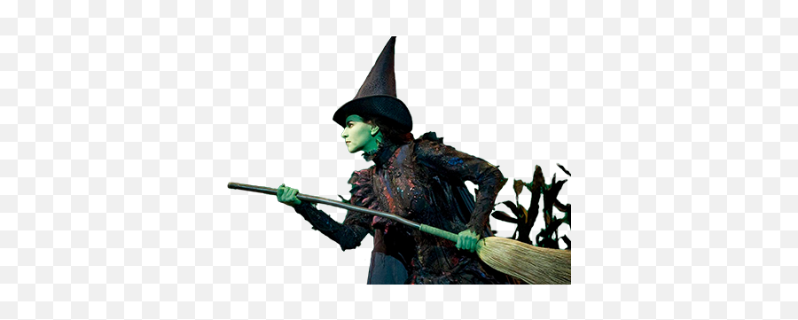 The Show Wicked Official Broadway Site - Wicked Elphaba No Background Png,Wicked Musical Logo