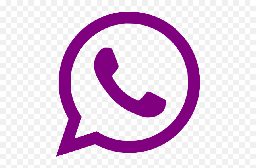 Purple Whatsapp Icon - Free Purple Site Logo Icons Whatsapp Icon Png Black,Lilac Png