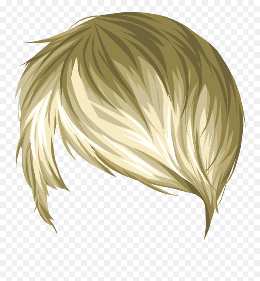 Hair Png Files Blonde Pink Highlights Hair Transparent - Anime Hair  Transparent Background PNG Image | Transparent PNG Free Download on SeekPNG