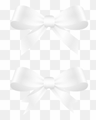Pin - White Bow Png