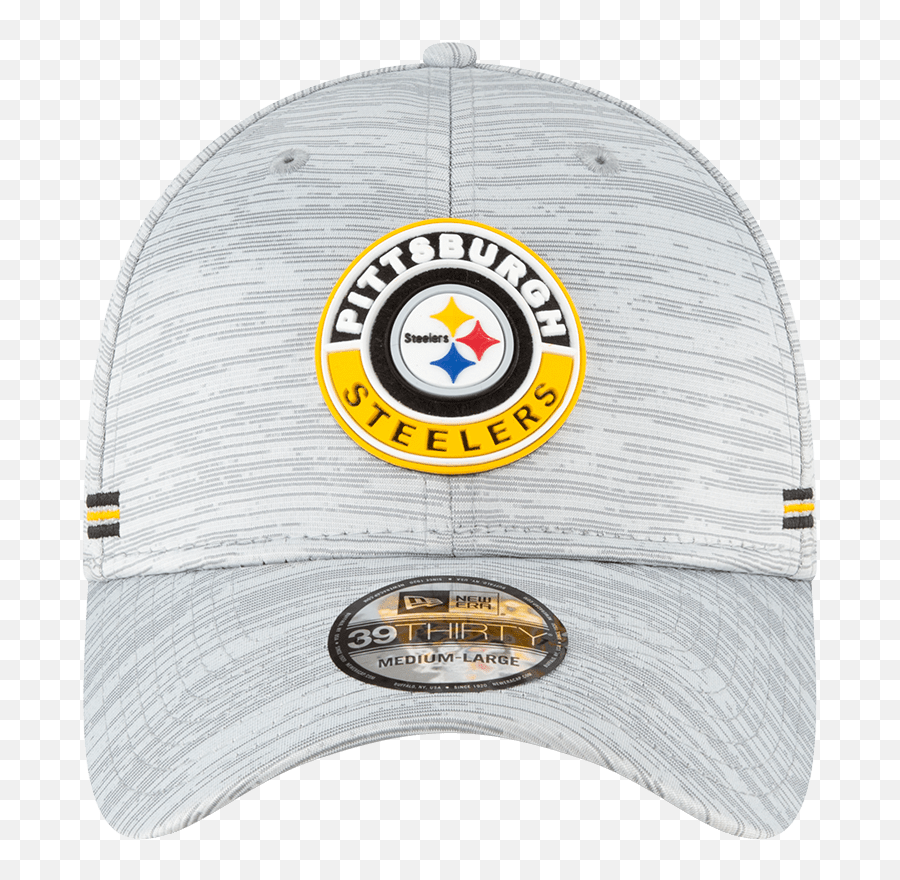 Menu0027s Pittsburgh Steelers New Era Gray 2020 Nfl Sideline Official 39thirty Flex Hat - Pittsburgh Steelers 39thirty Hats Png,Pittsburgh Steelers Png