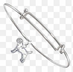 Sterling Silver Border Terrier Charm - Pendants Charms png