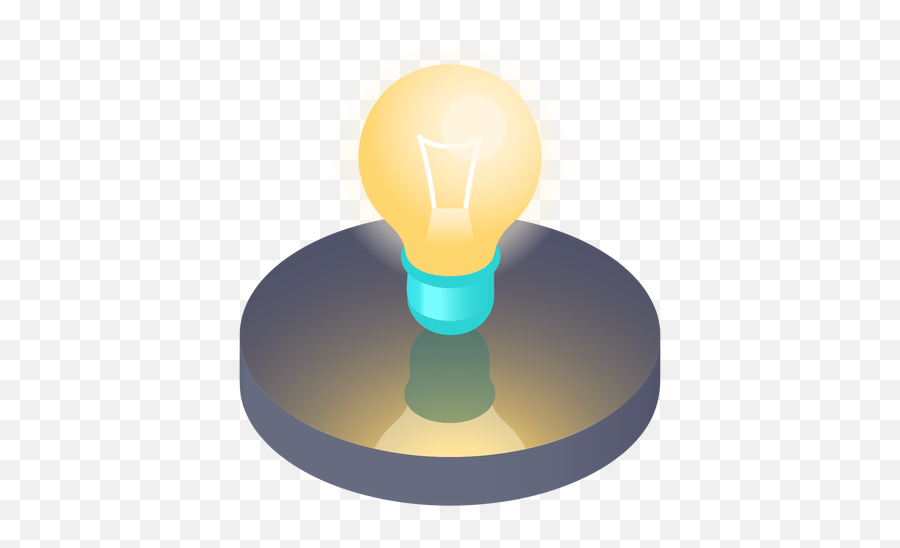 Isometric Light Bulb Icon - Idea Isometric Icon Png,Bulb Icon