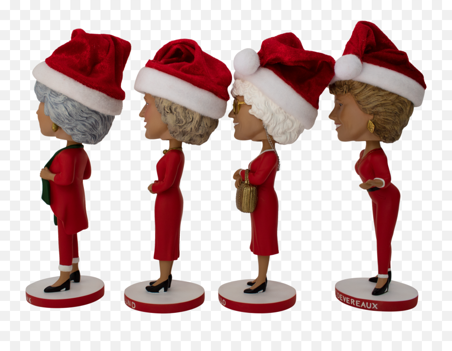 The Golden Girls Polystone Bobbleheads Christmas Edition Set - Christmas Elf Png,Happy Holidays Icon