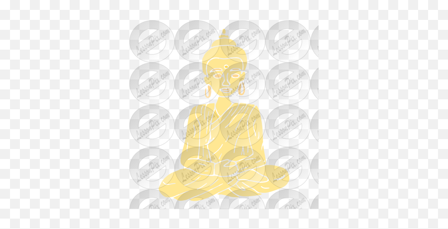 Buddha Stencil For Classroom Therapy Use - Great Buddha Religion Png,Buddha Icon