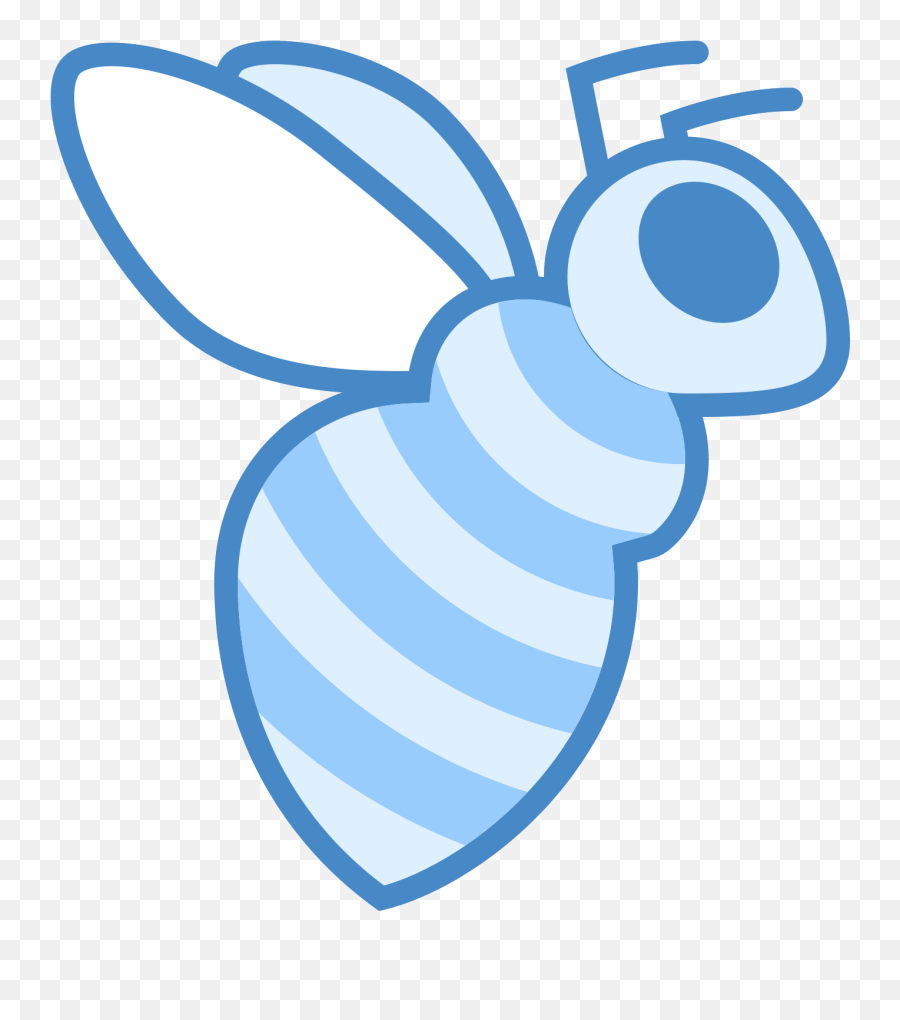 Bumblebee Icon Clipart - Blue Bee Cartoon Png,Bumblebee Icon