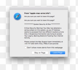 Phony Tech Support Ransomware Popupu2026 - Apple Community Dot png