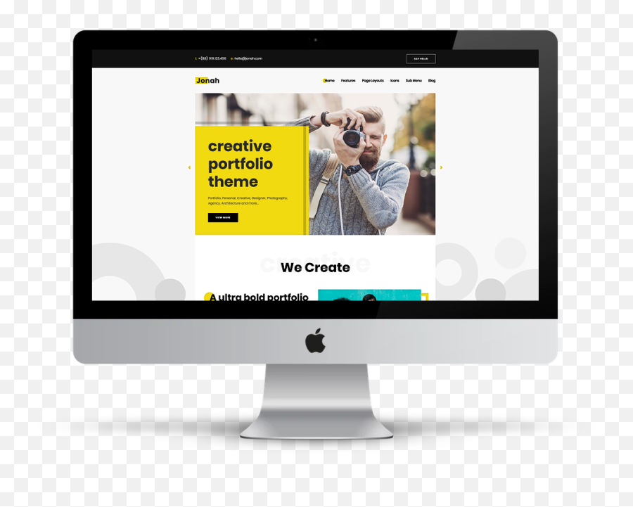 Jonah Photography And Portfolio Template For Weebly - Weebly Display Advertising Png,Book Of Jonah Icon