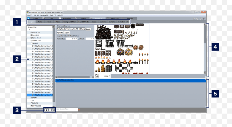 Add Resource - Pixel Game Maker Mv Sprite Png,Rpg Maker Mv Icon Sheet