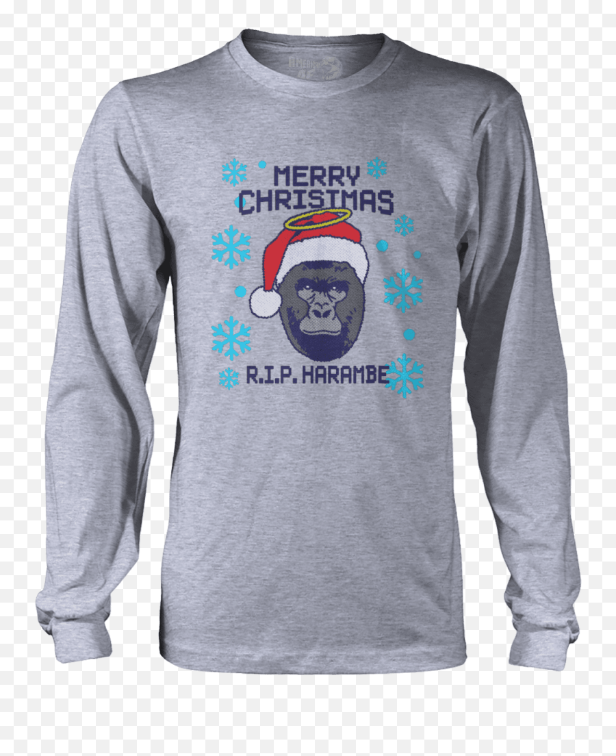 Download Harambe Christmas - Life Is Better With A Chihuahua Burzum Polera Manga Larga Png,Harambe Transparent