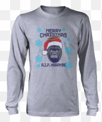 Download Harambe Christmas - Life Is Better With A Chihuahua Burzum Polera Manga Larga Png,Harambe Transparent