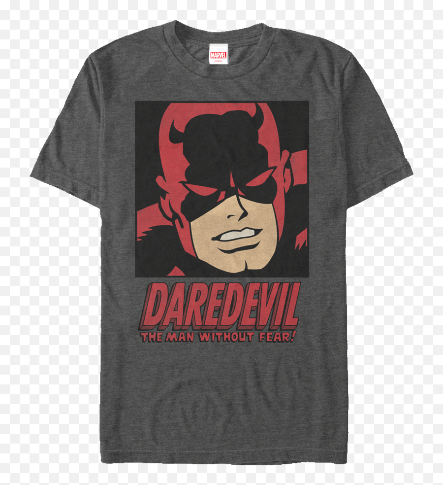Marvel Daredevil Face T - Shirt Active Shirt Png,Daredevil Png