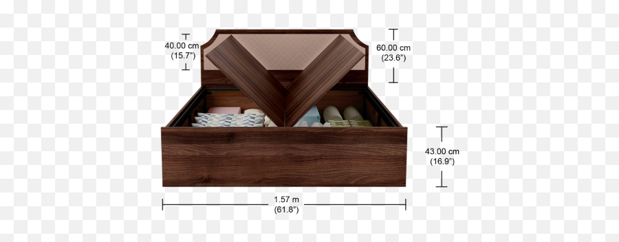 Morf Nu0027chant Queen Size Bed - Box Storage Cinnamon Solid Png,Heatilator Icon 80