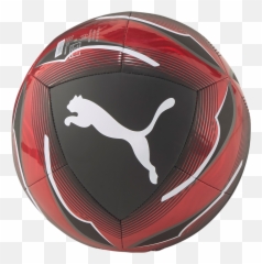 Ball Ac Milan Icon Size 5 - Red Puma Logo Black Background png