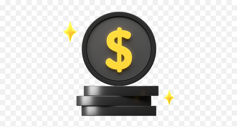 Dollar Coin Icon - Download In Glyph Style Solid Png,Number Sign Icon