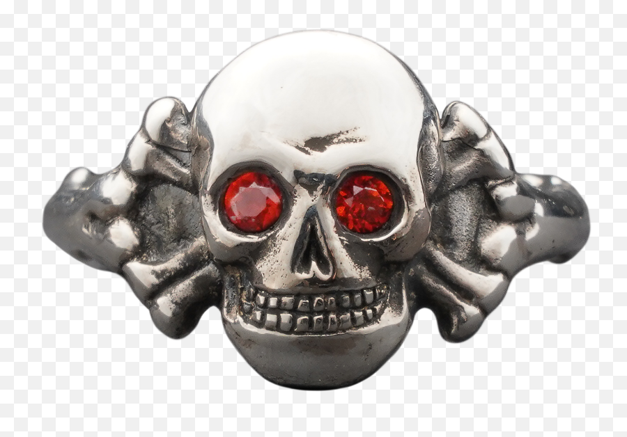 Red Eyes Skull Ring - Scary Png,Icon Crossbones Helmet