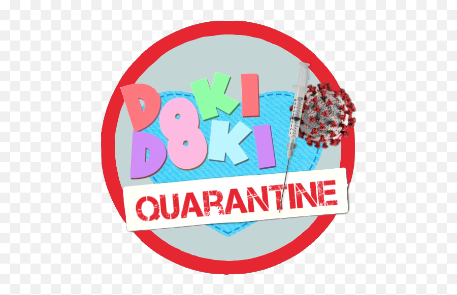 Doki Quarantine Logo For My First Mod Still In - Dot Png,Monika Doki Doki Icon