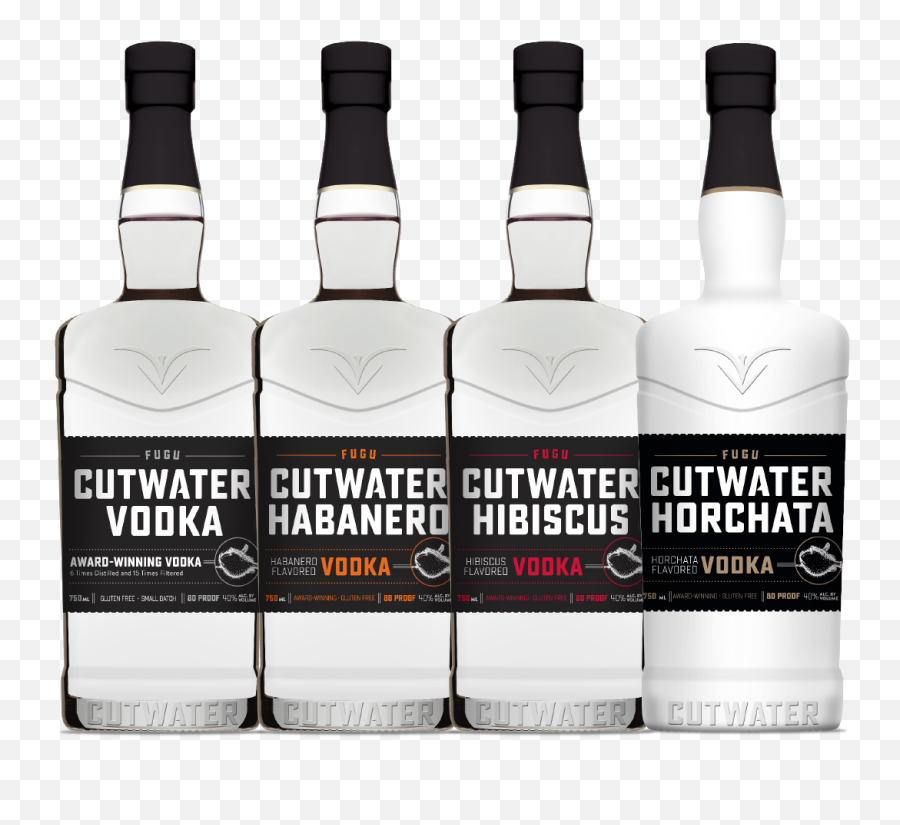 New Bottle Cutwater Spirits - Cutwater Fugu Horchata Vodka Png,Vodka Bottle Png