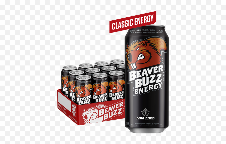 Beaver Buzz - Dam Good Energy Drinks Made With Real Cane Sugar Beaver Buzz Drink Png,Energy Drink Icon