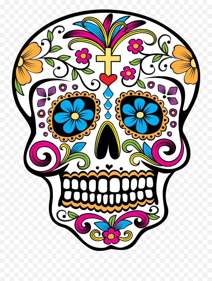 Day Of The Dead Program And Craft - Dia Del Los Muertos Skulls Png,Day Of The Dead Png