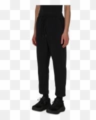 Micro Fleece Sweatpants Black - Straight Leg png