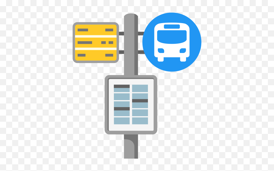 Bus Stop Emoji - Vertical Png,Bus Station Icon