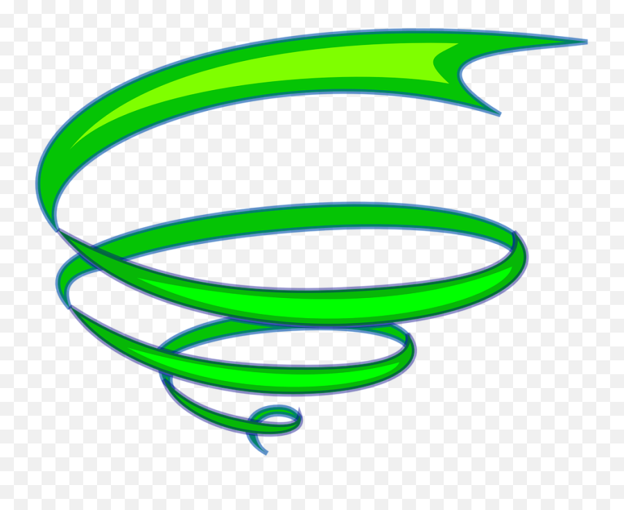 Nastro Verde Png 3 Image - 3d Spiral Clipart,Biohazard Symbol Transparent Background