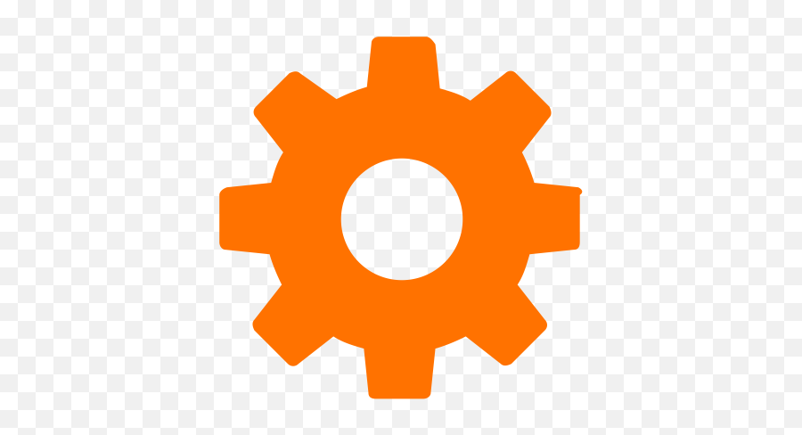 Services Settings And Gear Icon Png Symbol Orange - Work Ethic Icon,What Does The Gear Icon Look Like