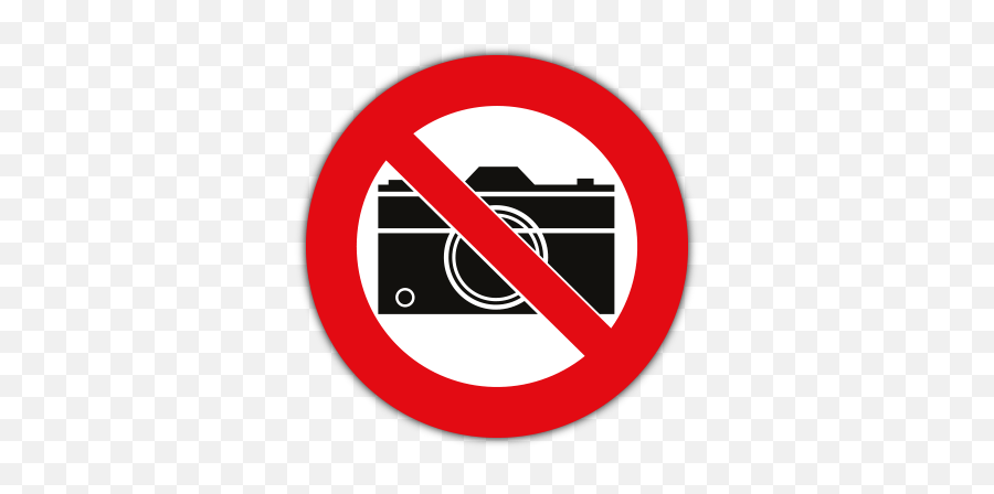 Cameras Prohibited Safety Sign - No Camera Sign Png,Prohibited Sign Png